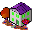 download Iso City Grey House 1 clipart image with 270 hue color