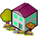 download Iso City Grey House 1 clipart image with 315 hue color