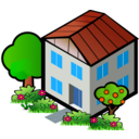download Iso City Grey House 1 clipart image with 0 hue color