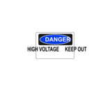 download Danger High Voltage Keep Out clipart image with 225 hue color