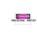 download Danger High Voltage Keep Out clipart image with 315 hue color