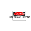 Danger High Voltage Keep Out