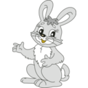 download Tale Rabbit clipart image with 45 hue color