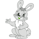 download Tale Rabbit clipart image with 90 hue color