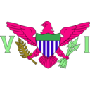 download Flag Of Us Virgin Islands United States clipart image with 270 hue color