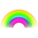 download Rainbow clipart image with 45 hue color