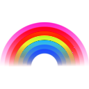 download Rainbow clipart image with 315 hue color