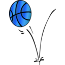 download Basketball clipart image with 180 hue color