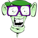download Nerd With Glasses clipart image with 90 hue color