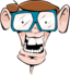 Nerd With Glasses