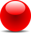 Red Chrome Button