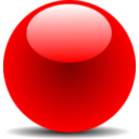 download Red Chrome Button clipart image with 0 hue color