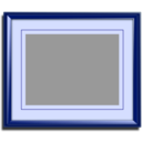 download Golden Picture Frame clipart image with 180 hue color