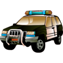 download Police Car clipart image with 180 hue color