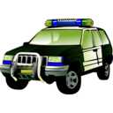 download Police Car clipart image with 225 hue color
