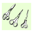 download Scissors clipart image with 90 hue color