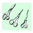 download Scissors clipart image with 135 hue color