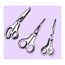download Scissors clipart image with 270 hue color