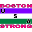 download Usa Stripe Flag Boston Strong clipart image with 270 hue color