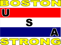 Usa Stripe Flag Boston Strong