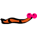 download Worm clipart image with 270 hue color