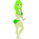 download Bikini Girl clipart image with 45 hue color