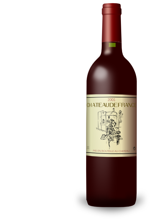 French Wine Bordeaux Bottle