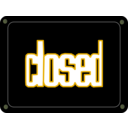 download Schild Closed clipart image with 45 hue color