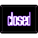download Schild Closed clipart image with 270 hue color