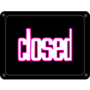 download Schild Closed clipart image with 315 hue color