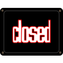 Schild Closed