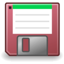 download Tango Media Floppy clipart image with 135 hue color