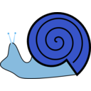 download Snail clipart image with 180 hue color