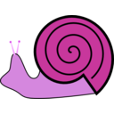 download Snail clipart image with 270 hue color