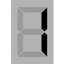 Seven Segment Display Gray 1