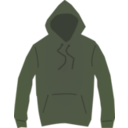 download Brown Hooded Jumper clipart image with 45 hue color
