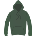 download Brown Hooded Jumper clipart image with 90 hue color