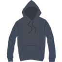 download Brown Hooded Jumper clipart image with 180 hue color