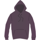 download Brown Hooded Jumper clipart image with 270 hue color
