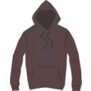 download Brown Hooded Jumper clipart image with 315 hue color