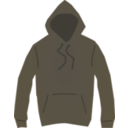 download Brown Hooded Jumper clipart image with 0 hue color