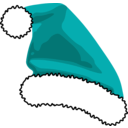 download Santas Cap clipart image with 180 hue color