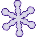 download Snowflake clipart image with 45 hue color