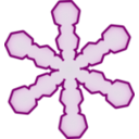 download Snowflake clipart image with 90 hue color