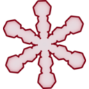 download Snowflake clipart image with 135 hue color