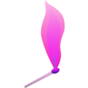download Burning Match clipart image with 270 hue color