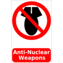 Anti Nuclear Weapons Sign