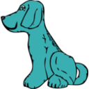 download Dog Side View clipart image with 135 hue color