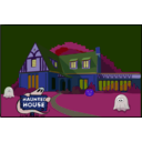 download Haunted House clipart image with 225 hue color