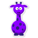 download New Cartoon Giraffe clipart image with 225 hue color
